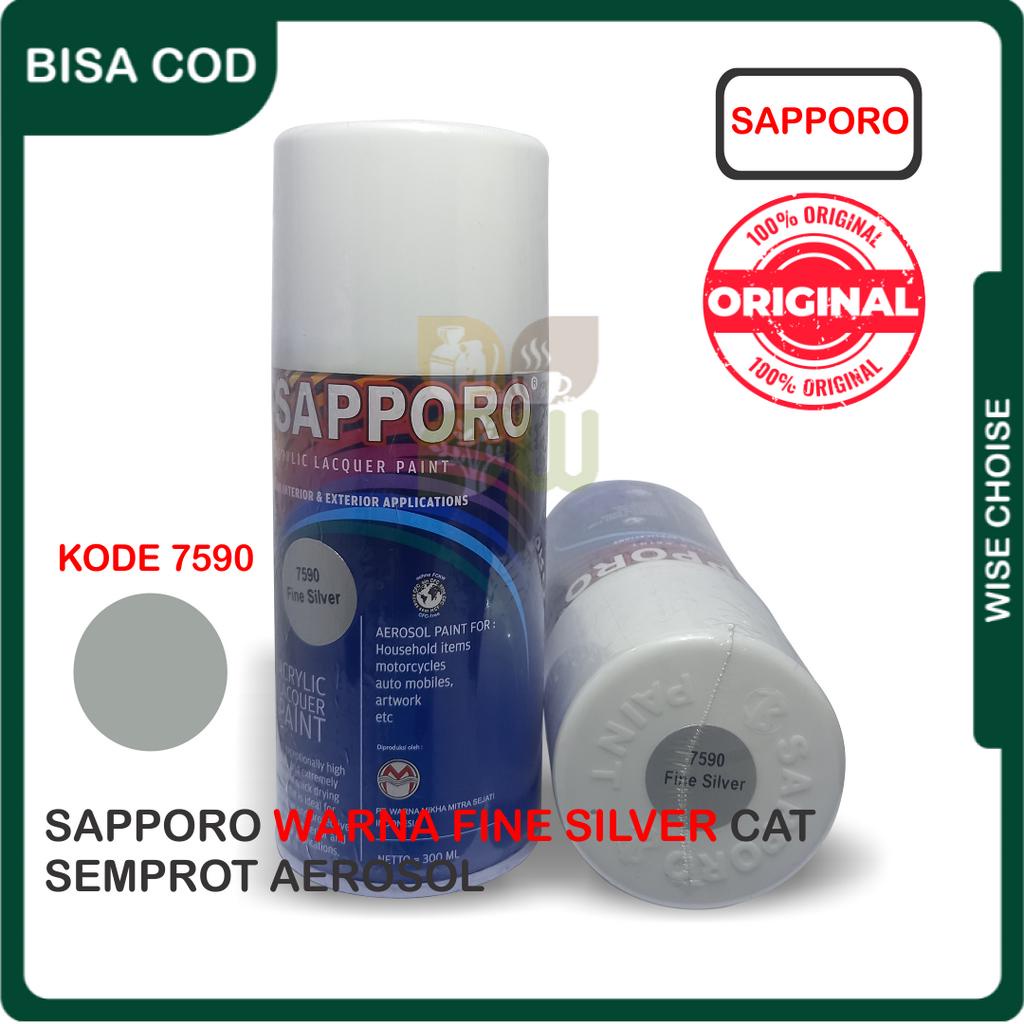 

Sapporo 7590 Fine Silver Cat Semprot Aerosol Saporo Paint