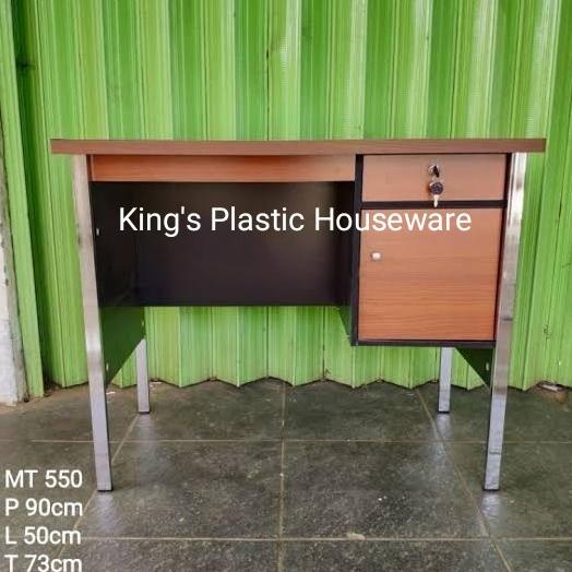 Meja Kantor Kaki Besi Meja Kerja Tulis Belajar MT 550 BESI Tebal MTS