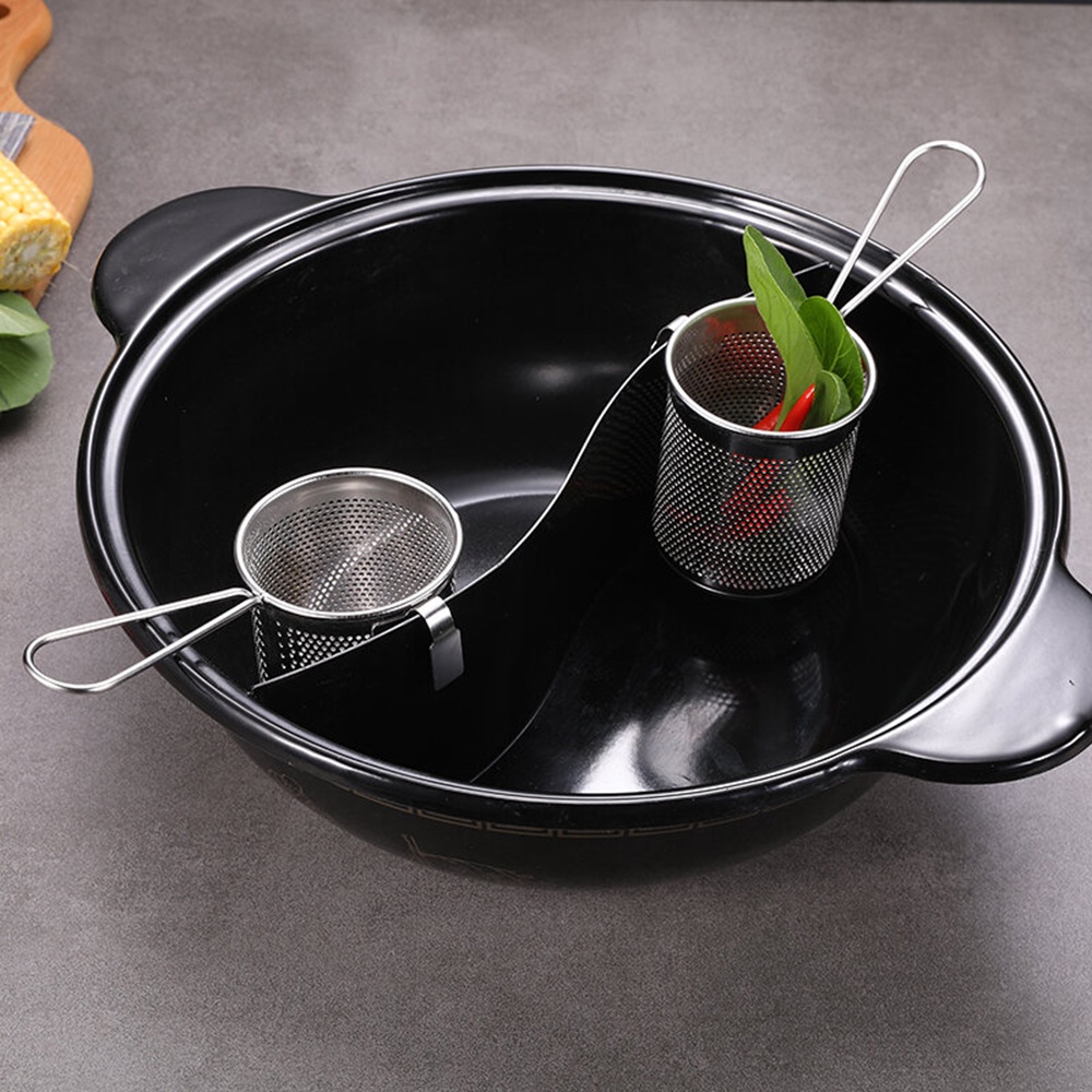 Saringan Makanan Bahan Stainless Steel Dengan Gagang Panjang