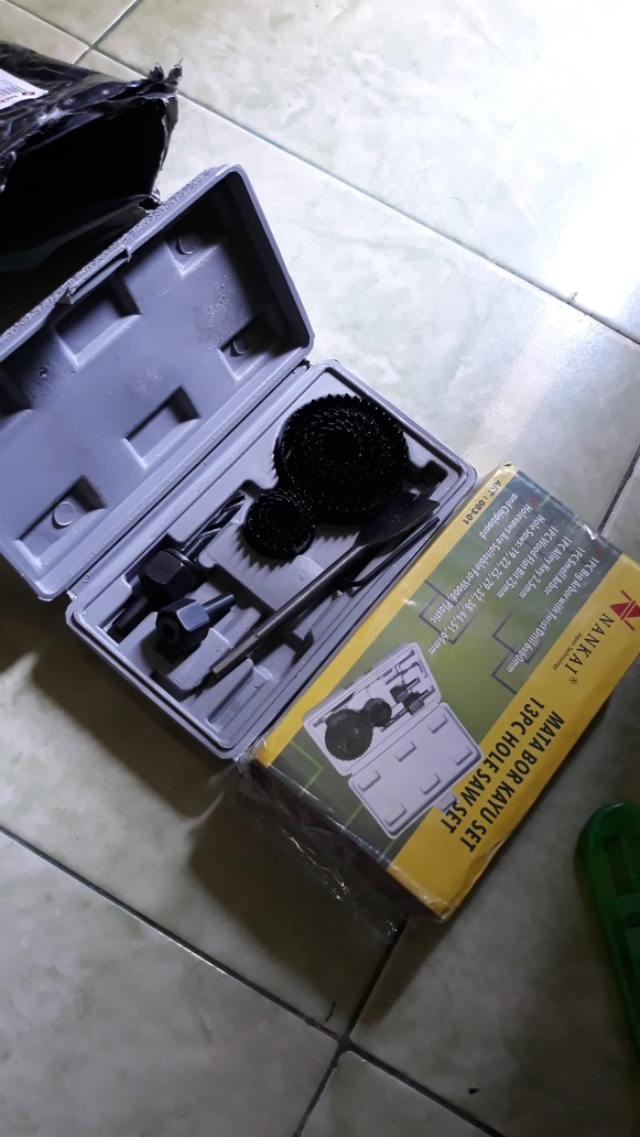 Mg Hole Saw Kit / Holesaw Kit / Mata Bor Pelubang Kayu Nankai 13 Pcs