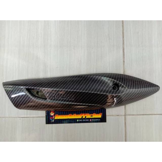 COVER TAMENG TUTUP KNALPOT MIO J MIO GT XRIDE KARBON CARBON