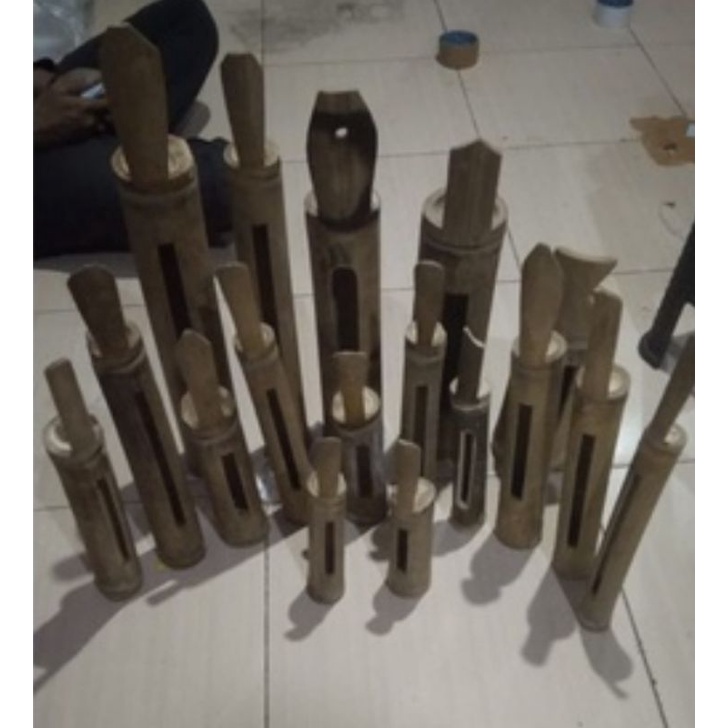 kentongan bambu mini untuk jualan cuangki baso