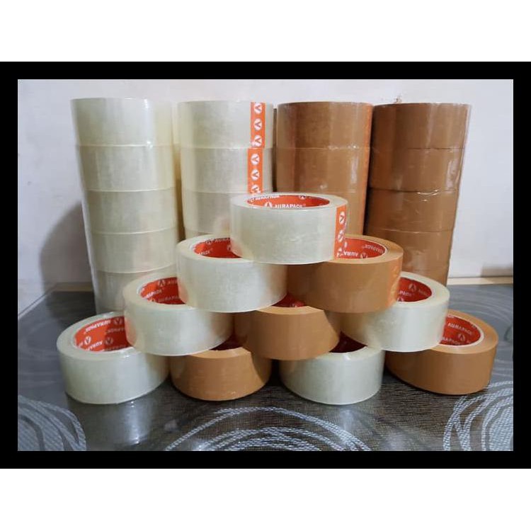 

Lakban Bening & Coklat Aura Pack 45 Mm X 100 Yard Full Berkualitas Terbaik