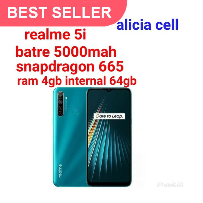 ORIGINAL realme 5i 4/64 ram4gb internal 64gb - Hijau GARANSI