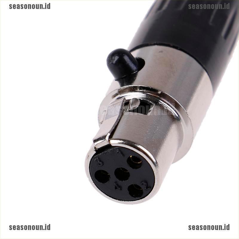 (sea) 1pc Konektor Audio Mini XLR 3 4 Pin Female Plug XLR Untuk Mikrofon