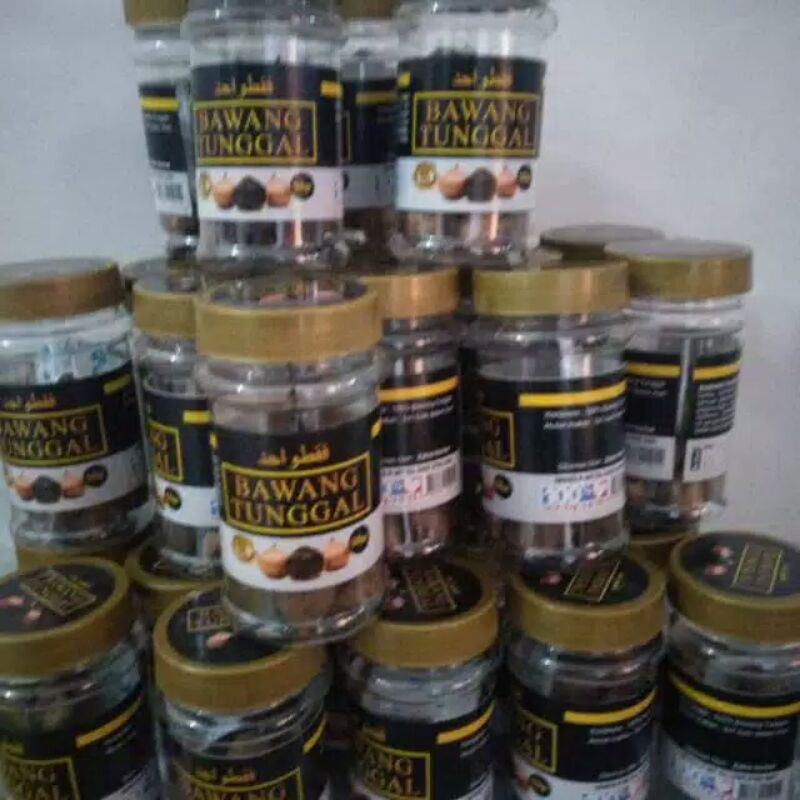 

Bawang Tunggal | Black Garlic | Bawang Lanang 50Grm | Bawang Hitam
