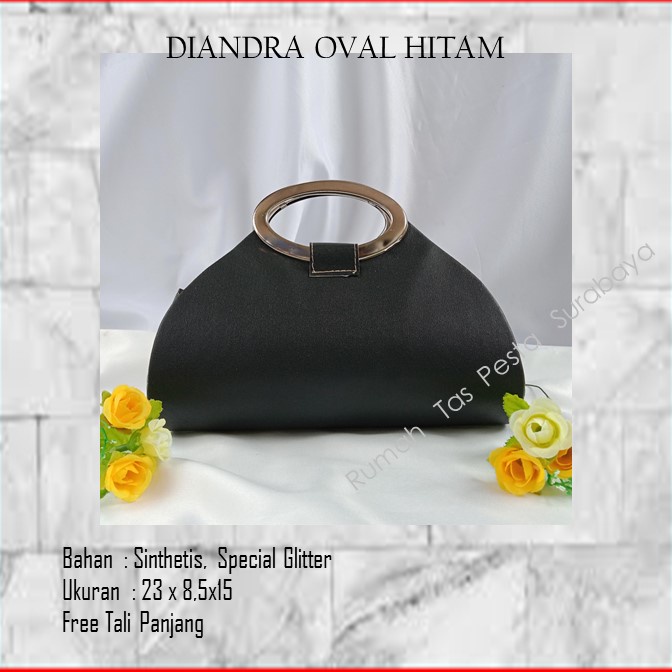 Tas Termurah,Tas Bagus,Tas Unik,DIANDRA OVAL HITAM