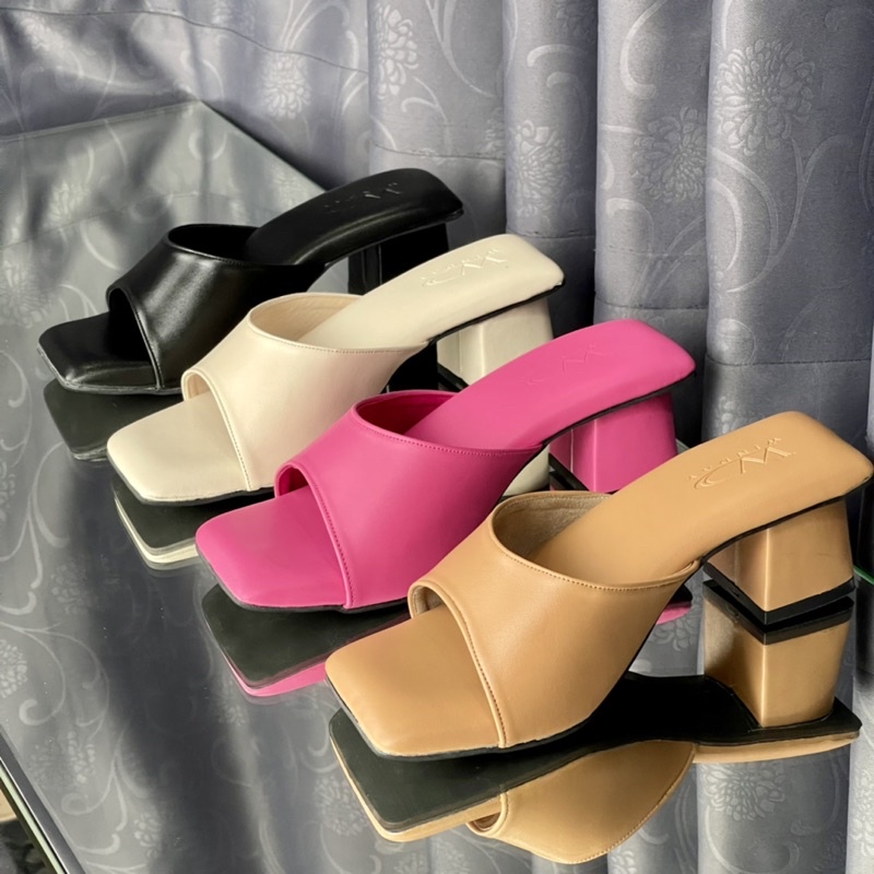 winday JENIT Heels Wanita Hak tahu 5cm Bantalan Empuk