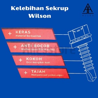 Jual Sekrup Roofing Sekrup Baut Baja Ringan Baut SDS Wilson 10 X 16 Mm ...