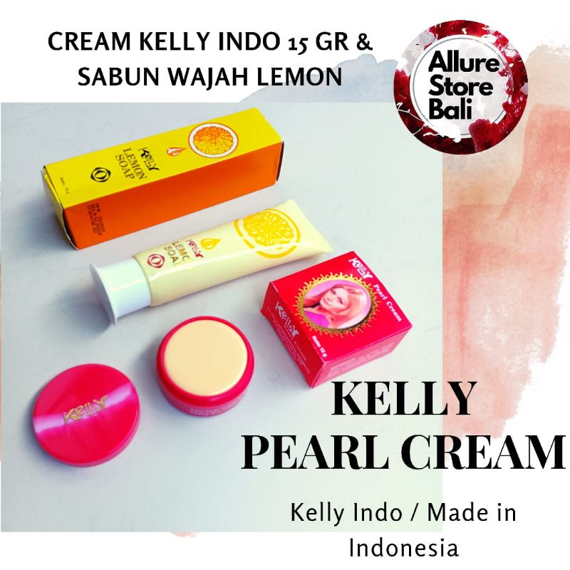 CREAM KELLY ARAB/ PEMUTIH WAJAH PEARL CREAM / CREAM WAJAH KELLY INDO
