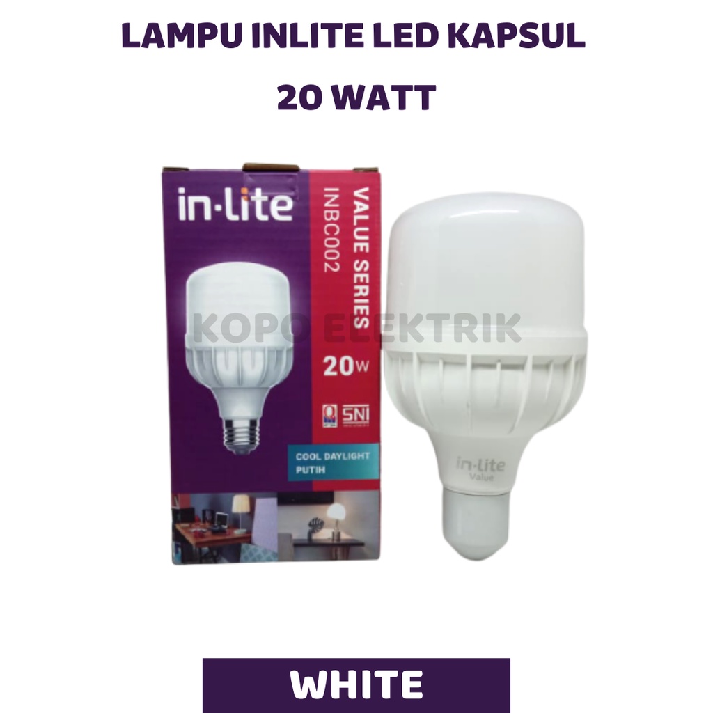 Lampu Led Kapsul Inlite 20 w / 20 Watt