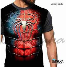 baju kaos 3d umakuka SPIDEY BODY batman iron man spiderman hulk tshirt anak & dewasa pria original