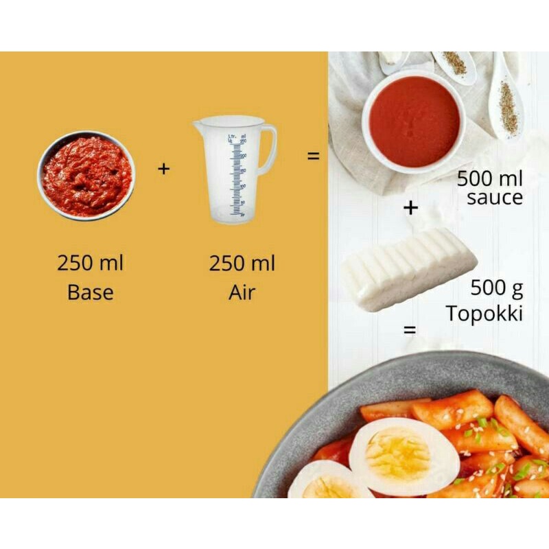 Saos Topokki Base Baegopa 250ml For 500ml | Saos Tteok Instan