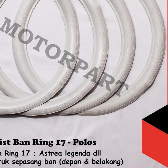 ➺ Lis Ban List Ban Motor Ring 14 Ring 17 Motor Matic dan Bebek Putih Biru Merah Untuk Motor Beat Var