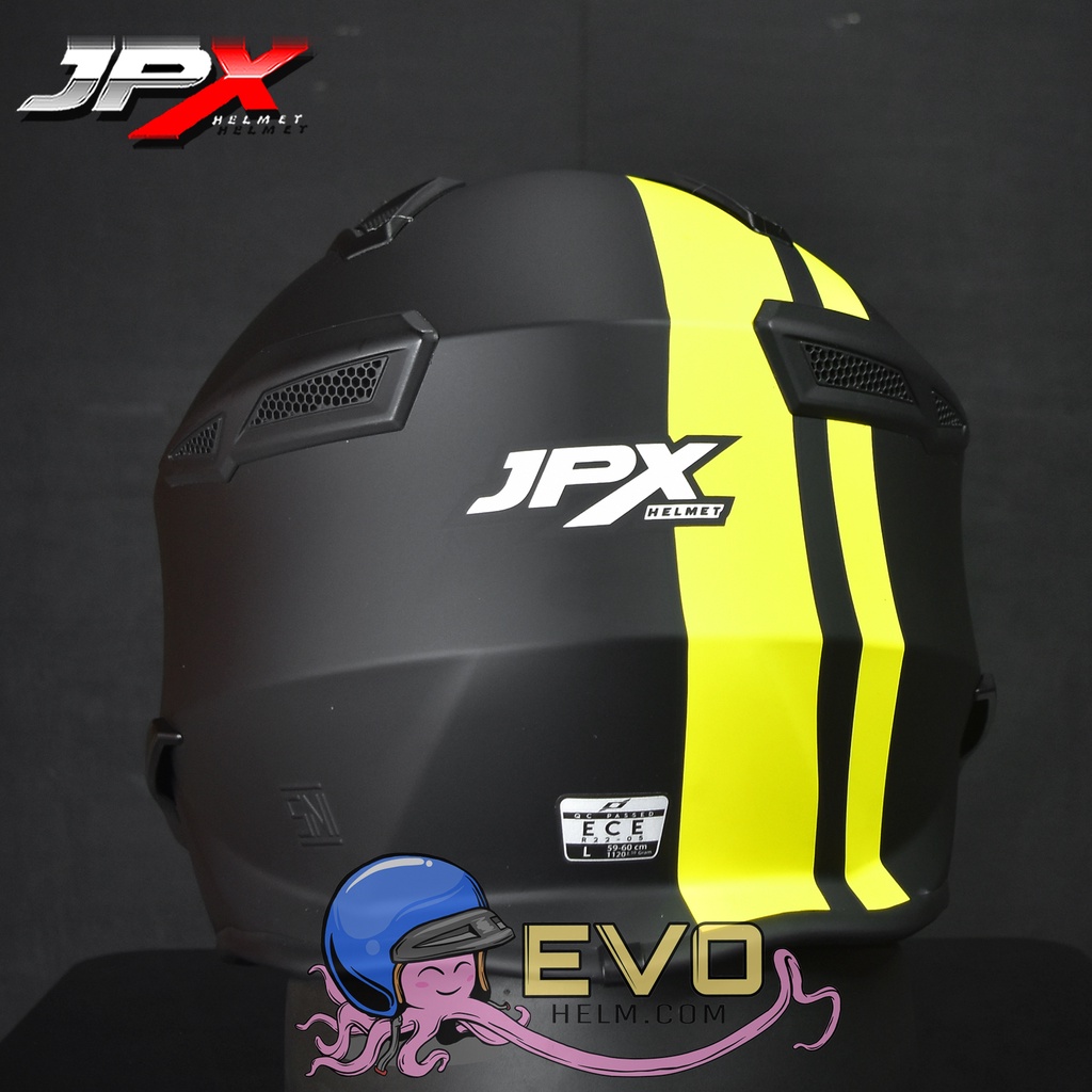 HELM JPX MX726R MOTIF R-04 MARZ SUPERBLACK ORIGINAL JPX MX 726R - ONGKIR TERMURAH 2KG