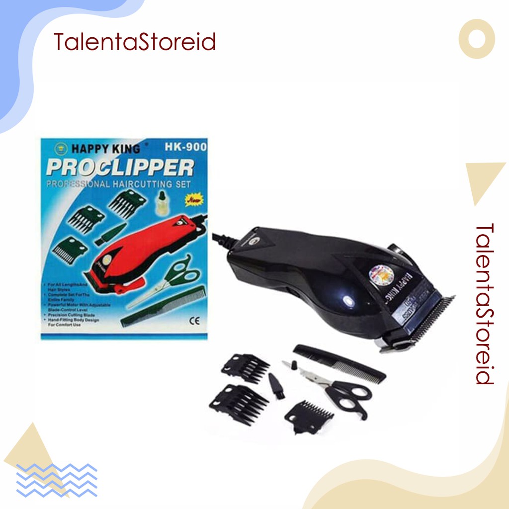 Paket Lengkap Happy King Proclipper HK 900 Alat Cukur Rambut Mesin Cukur