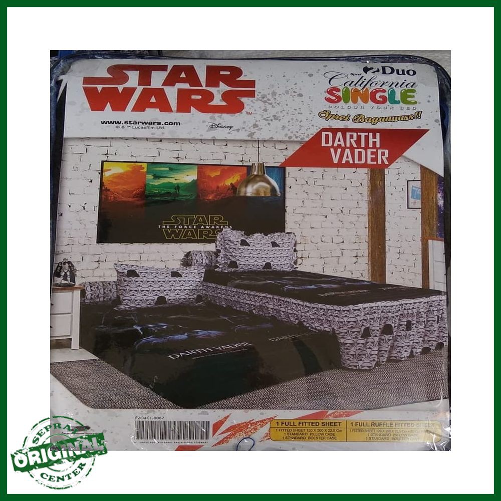 SPREI CALIFORNIA / SPREI DUO CALIFORNIA DARTH VADER SINGLE 120 No3 SEPRAI STAR WARS LORD