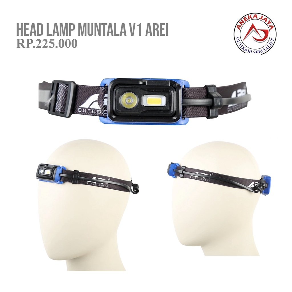 Head Lamp Muntala V1 Arei LAMPU SENTER KEPALA REI