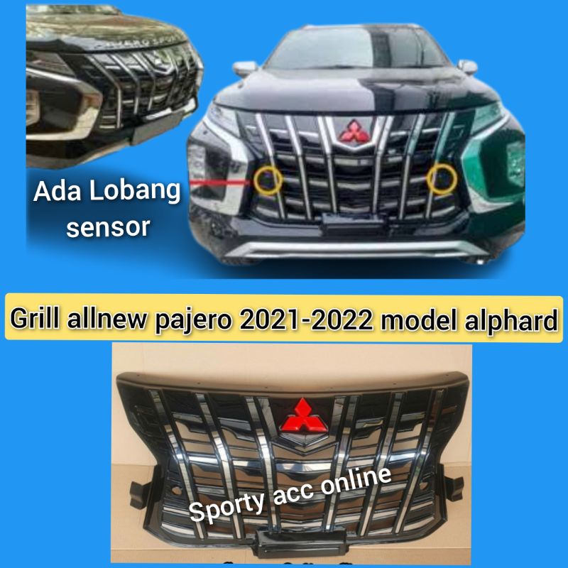 grill allnew pajero 2021 sampai 2022 model alphard