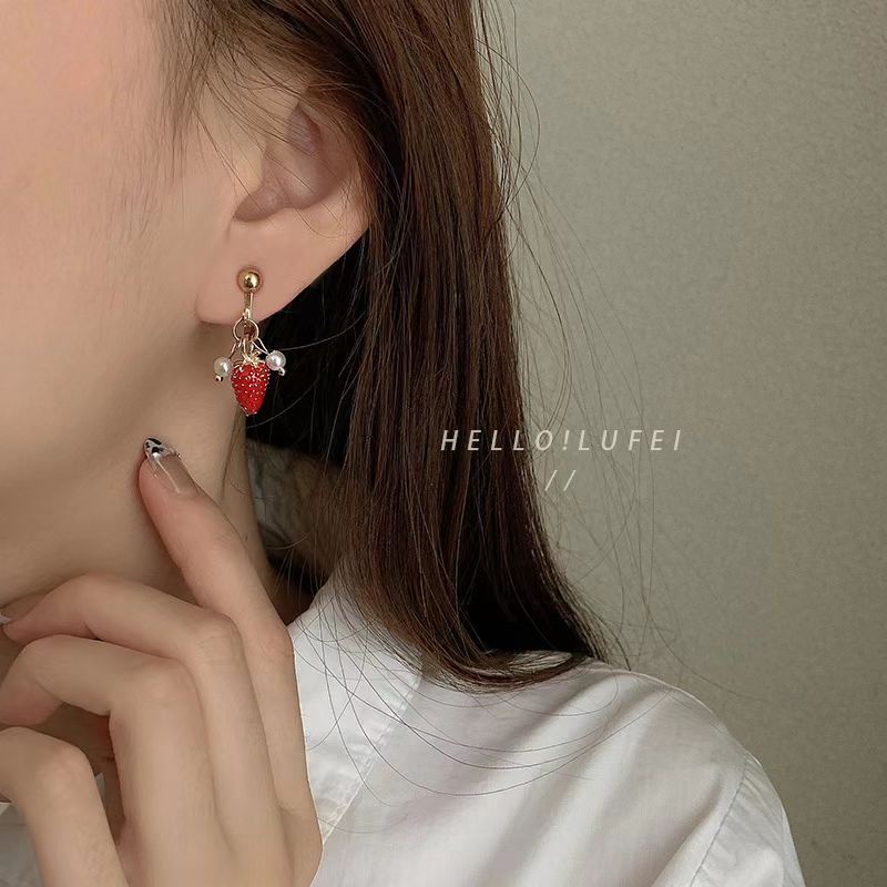 (Hello Girl) E44 Sepasang Anting Korean retro fashion Wanita Anting Jepit Gaya Korea Import