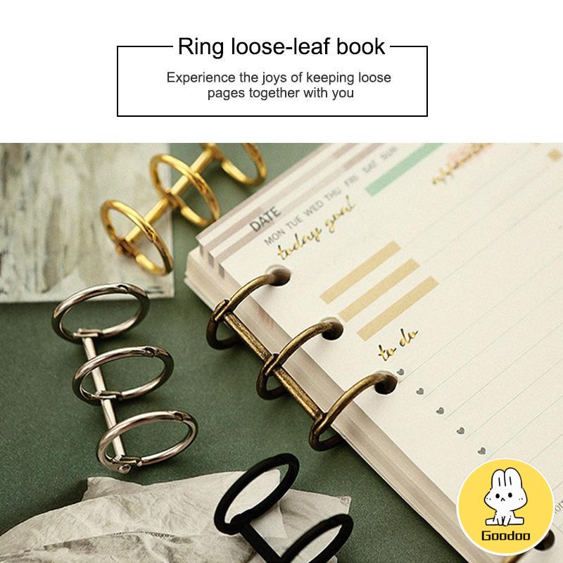 1 Piece 3Hole Metal Clip Book Rings Loose-leaf Binder -Doo