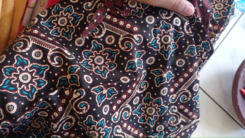 Cod - Bayar Ditempat - Blouse Batik Couple Atasan Batik Wanita Blus Batik Cendrawasih Blarak Kipas