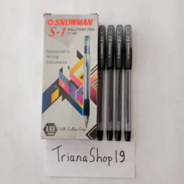 

Pulpen/Pena/Ballpoint Snowman S1 0.7 mm