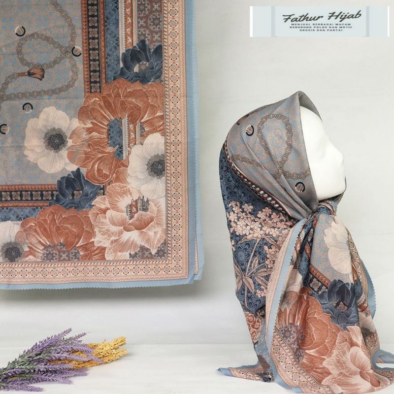 [GROSIR MURAH] Hijab Segi4 Voal Motif LC  / S4 Voal Motif LaserCut TERBARU #fth216 & fth423-fth423