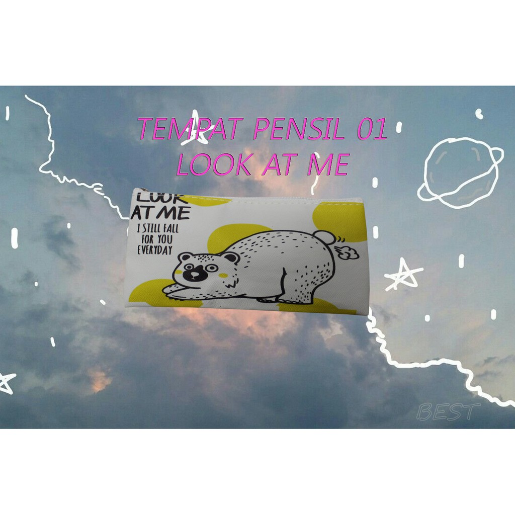 [KODE : 01] Tempat Pensil KARAKTER LINE / Tempat Alat Tulis Motif Gambar Brown Cony Sally-LOOK AT ME