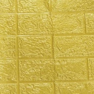 ✧YUKSHOPING✧ Wallpaper Dinding Foam 3D / Stiker Wallpaper Dinding Mini Dekorasi / Wallpaper 3D R461-EMAS