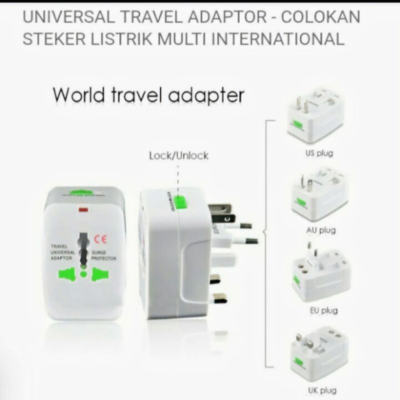 Jual Universal Travel Adaptor Colokan Listrik Fleco F Shopee Indonesia