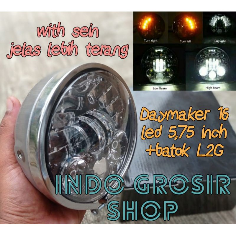 DAYMAKER 16 LED DOT SAE, VESPA BYSON NINJA MEGAPRO TIGER VIXION dll