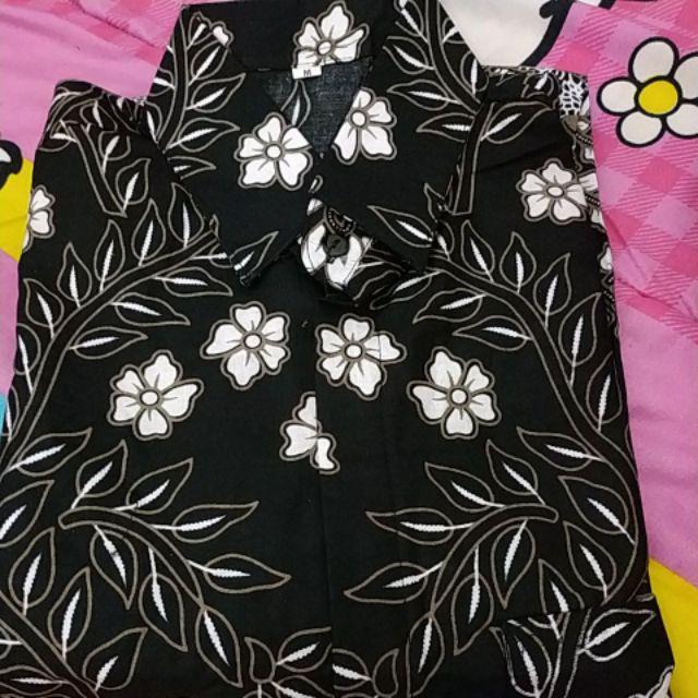 Asifa Batik Hrb026 Kenongo Kemeja Tosca Pendek Pekalongan Padi M L Xl Sogan Tulis Halus Kemeja Batik