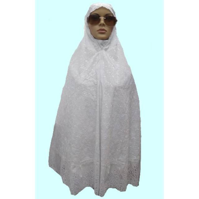 Bergo Instan / Hijab JUMBO Katun Paris Renda Kerancang / Hijab Instan Ukuran XXL / Perlengkapan Haji