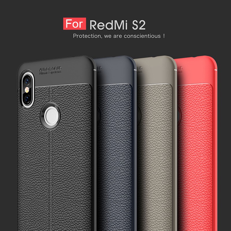 Soft Case Xiaomi Redmi S2 Case Auto Focus Leather Case