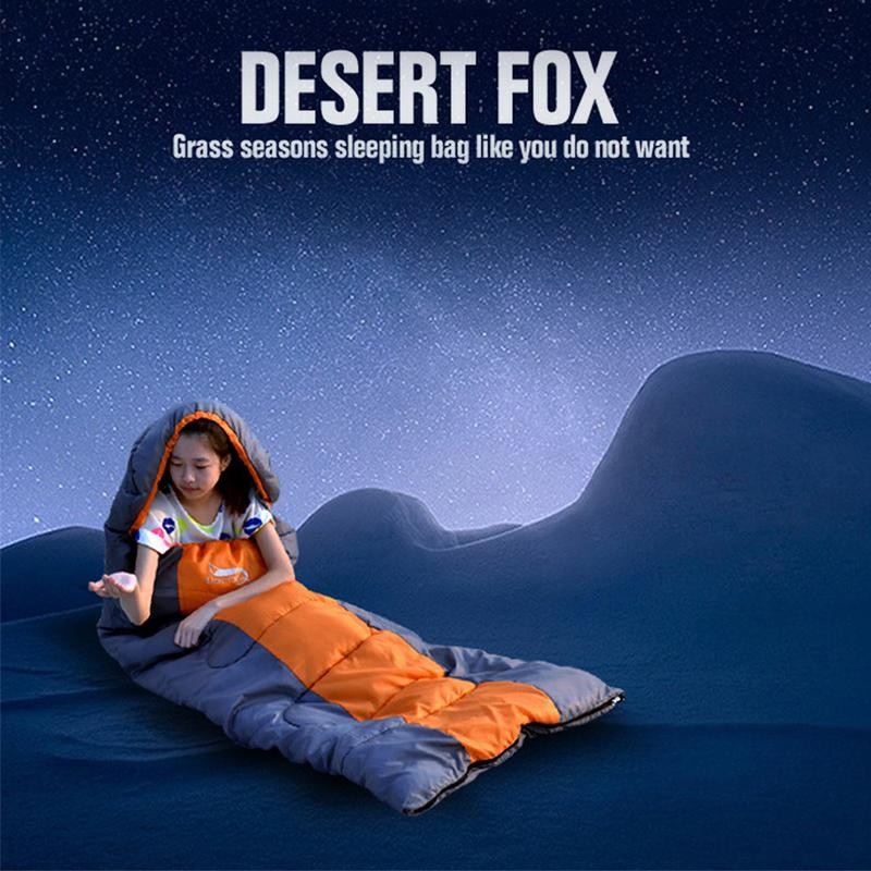 DESERT FOX Outdoor Waterproof Sleeping Bag - 220 x 75cm Standard - 1.4Kgs - Kantong Tidur Praktis
