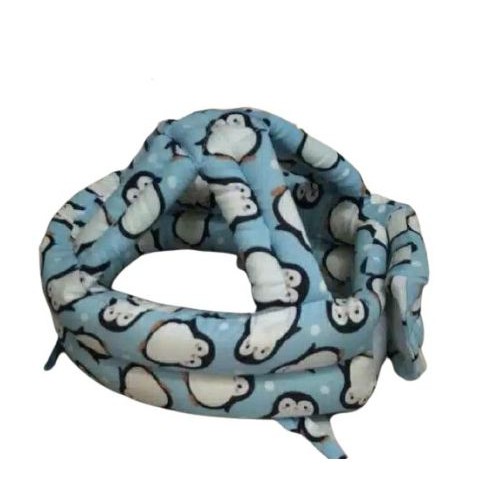 Topi Anti Benturan Topi Bayi Topi Anak Topi Balita Helm Anak Baby Head Protector Safety Helmet-Blue Penguin