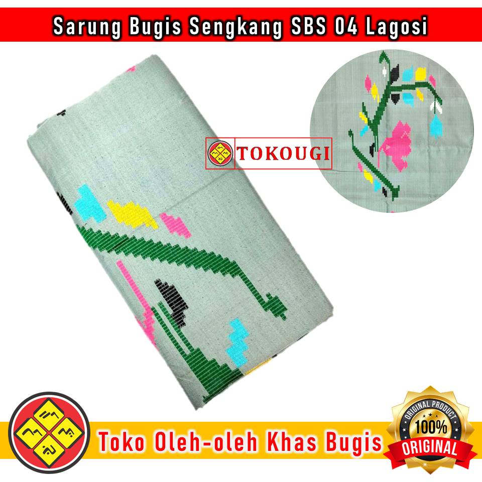 Sarung Sutra Bugis Sengkang - Lipak Sabbe Sengkang Type SBS 04 Lagosi