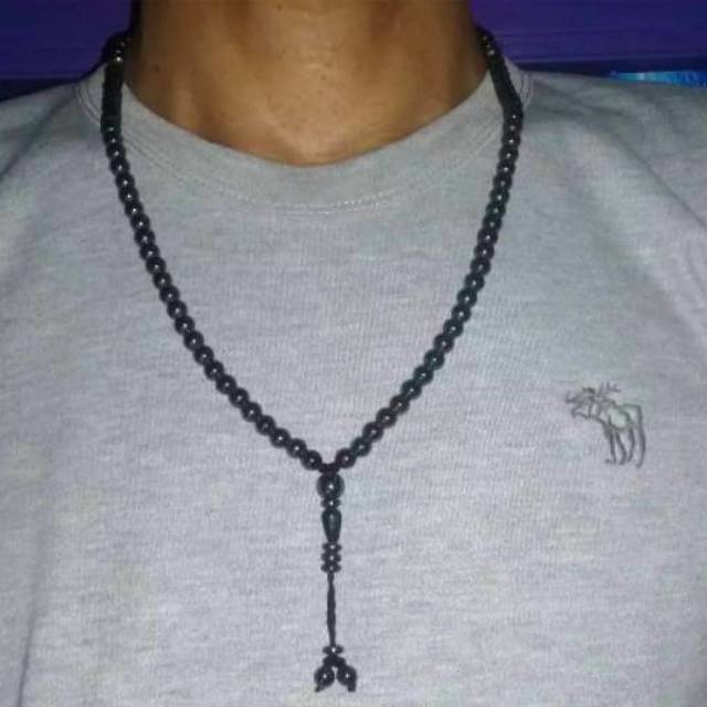 kalung tasbih batu blustin 99 butir