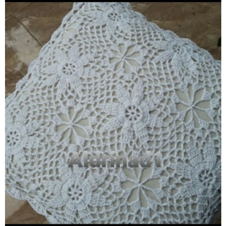 Sarung bantal rajut uk 40 x 40 handmade