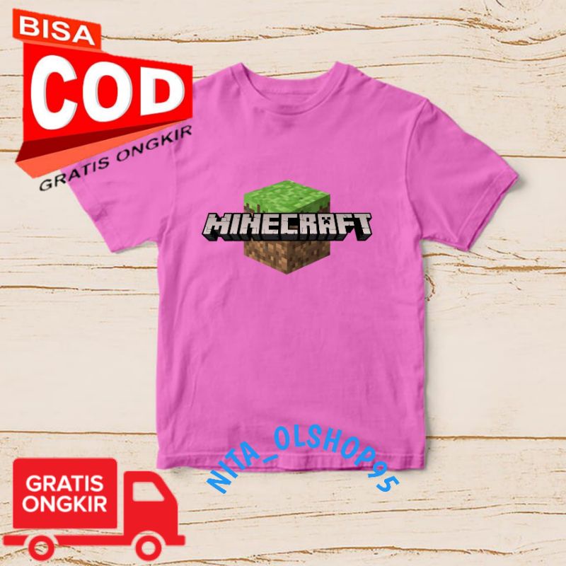 baju anak karakter, baju anak minecraft