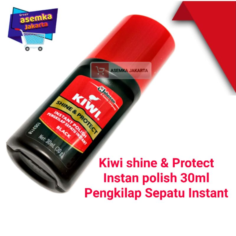 Semir instan Kiwi shine &amp; Protect Instan polish 30ml Pengkilap Sepatu Instant