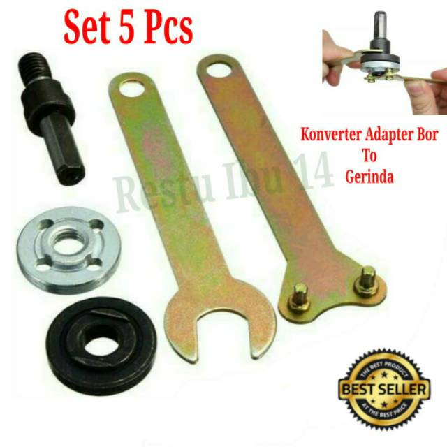 Konektor Adapter Mata Bor Menjadi Mata Mesin Gerinda Cordless Drill & Listrik Circular Table Saw