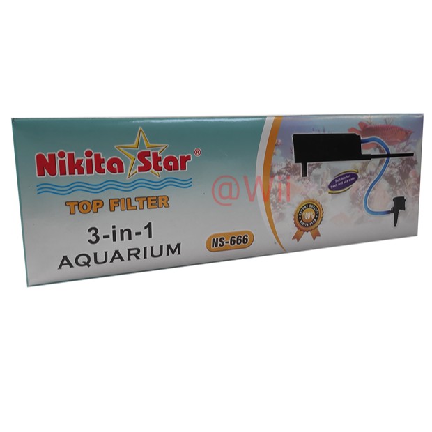 nikita star ns-666 ns666 ns 666 top filter atas aquarium aquascape