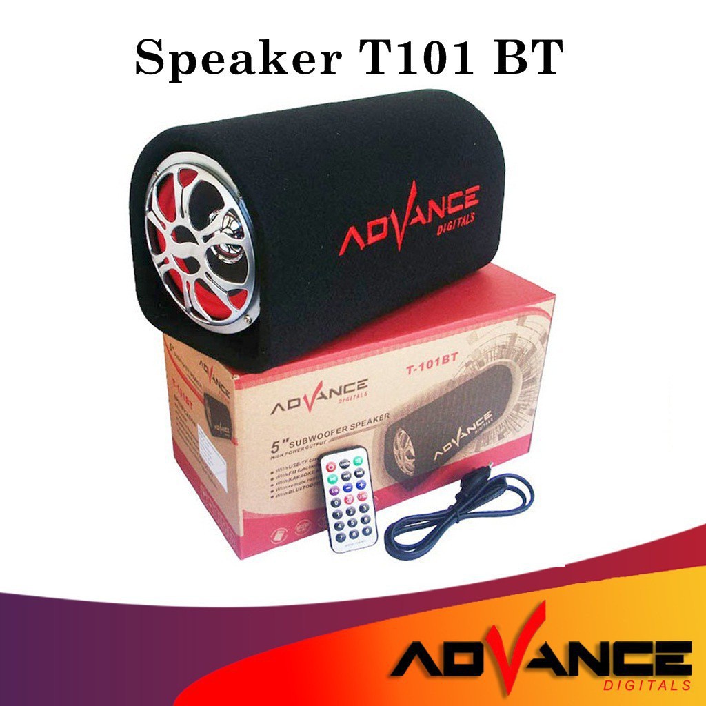 Speaker tabung Advance T101 BT Bluetooth / Karaoke / Subwoofer Speaker T101BT 5 inch