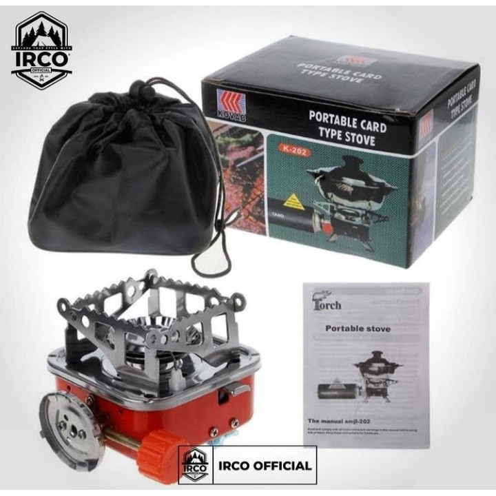 BISA COD! Kompor Gunung / Kompor Portable / Kompor Pendaki  - Windproof Gas Kaleng Hi-Cook Stove