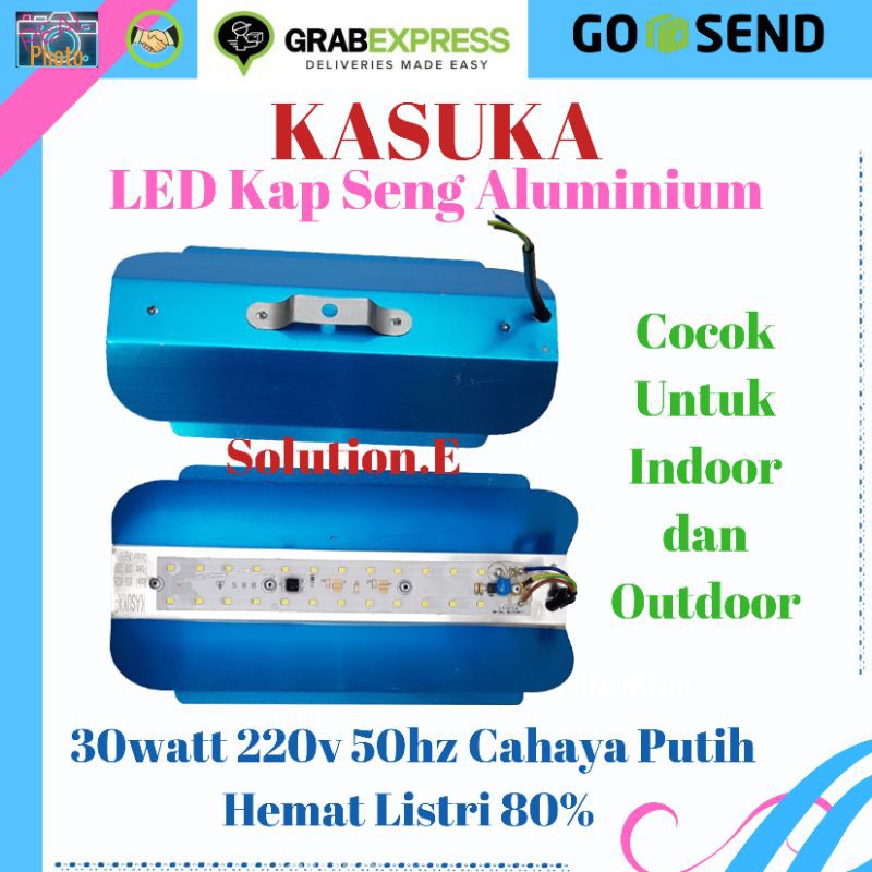 KASUKA KSK-8126 Lampu Kap Aluminium Led 30Watt Ac 220V Cahaya Putih Kap Seng 30 Watt o