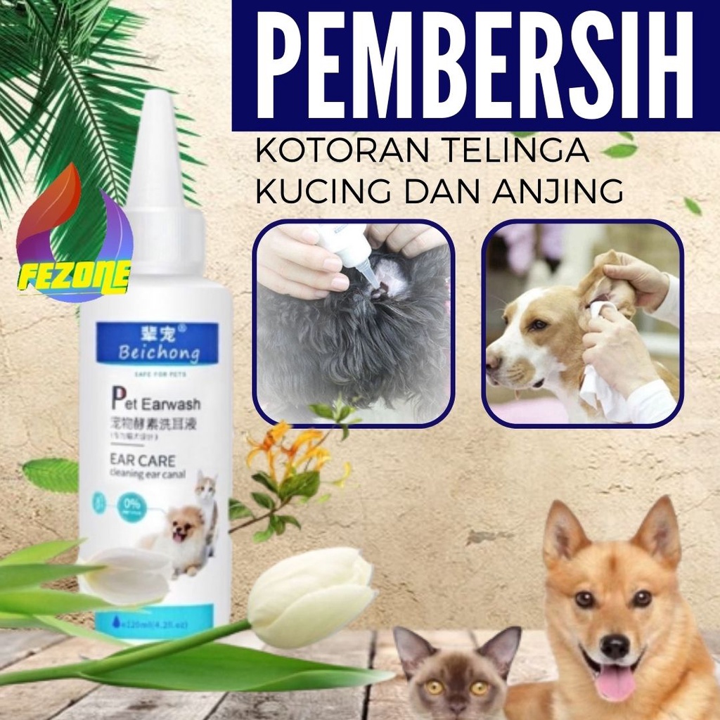 Pet Ear Cleaner / Pembersih Kotoran Telinga Kucing / Anjing Raid All FEZONE