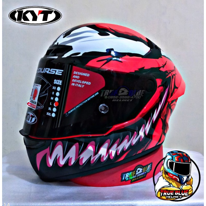 Helm KYT TT Course / KYT TTC Original (Ongkir Termurah 2Kg)-2