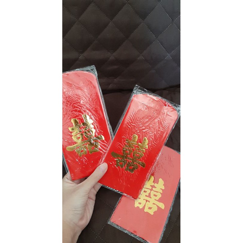 

Amplop Angpao Wedding Merah Shi Jumbo isi 10 pcs